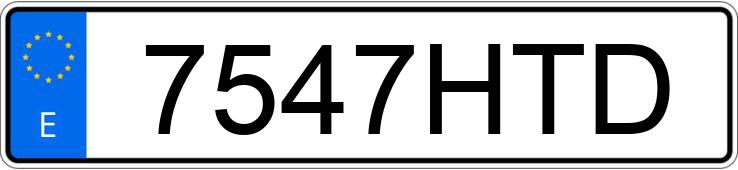 Numer rejestracyjny 7547HTD posiada VOLKSWAGEN POLO