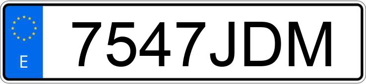 Numer rejestracyjny 7547JDM posiada CITROEN C4 PICASSO 5PZ