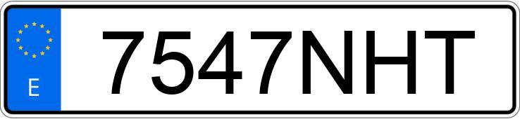 Numer rejestracyjny 7547NHT posiada CUPRA TERRAMAR