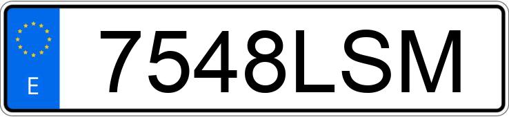 Numer rejestracyjny 7548LSM posiada CITROEN BERLINGO