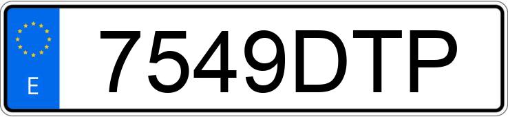 Numer rejestracyjny 7549DTP posiada TOYOTA LAND CRUISER