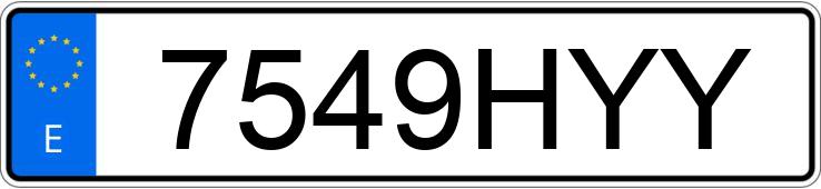 Numer rejestracyjny 7549HYY posiada HONDA CR-V