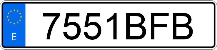 Numer rejestracyjny 7551BFB posiada GAS-GAS EC