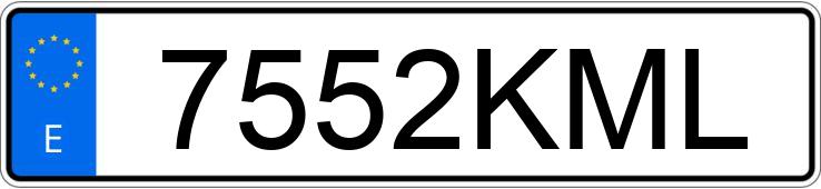 Numer rejestracyjny 7552KML posiada PEUGEOT 308