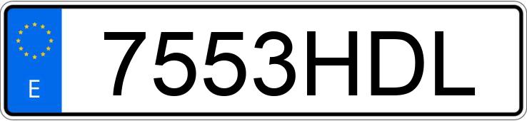 Numer rejestracyjny 7553HDL posiada HYUNDAI I30