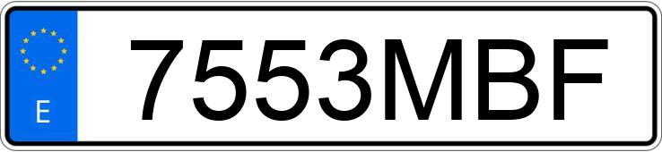 Numer rejestracyjny 7553MBF posiada BMW SERIE 3