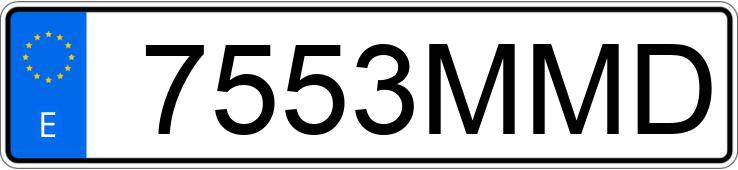 Numer rejestracyjny 7553MMD posiada BMW X3