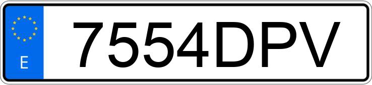 Numer rejestracyjny 7554DPV posiada MITSUBISHI MONTERO