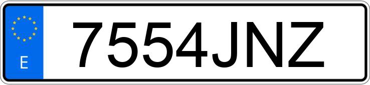 Numer rejestracyjny 7554JNZ posiada CITROEN JUMPY