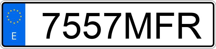 Numer rejestracyjny 7557MFR posiada BMW SERIE 4