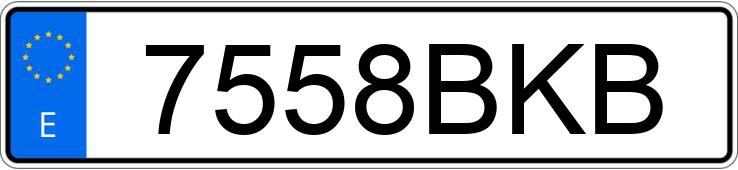 Numer rejestracyjny 7558BKB posiada AUDI A3