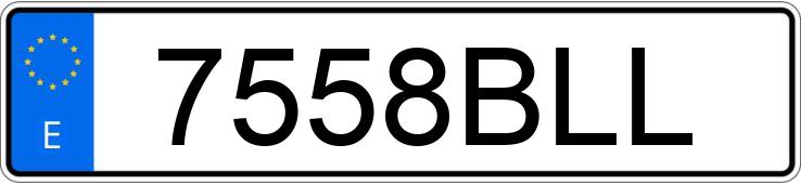 Numer rejestracyjny 7558BLL posiada VOLKSWAGEN BORA