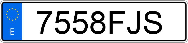 Numer rejestracyjny 7558FJS posiada FIAT DOBLO