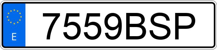 Numer rejestracyjny 7559BSP posiada AUDI A4