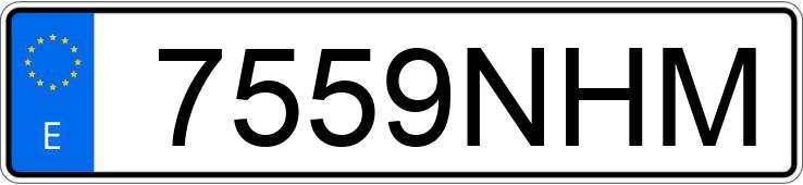 Numer rejestracyjny 7559NHM posiada RENAULT CLIO