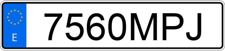 O número de registro 7560MPJ tem SEAT LEON O número de registro 7560MPJ tem SEAT LEON