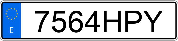 Numer rejestracyjny 7564HPY posiada MERCEDES C (204)