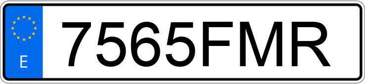 Numer rejestracyjny 7565FMR posiada VOLKSWAGEN GOLF