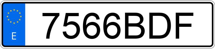 Numer rejestracyjny 7566BDF posiada VOLKSWAGEN POLO