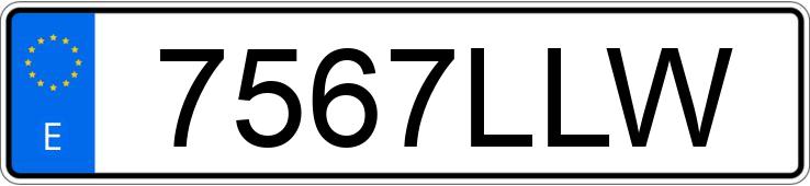 Numer rejestracyjny 7567LLW posiada FIAT 500