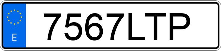 Numer rejestracyjny 7567LTP posiada PEUGEOT EXPERT