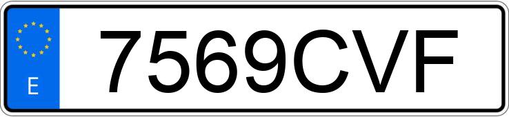 Numer rejestracyjny 7569CVF posiada BMW SERIE 3