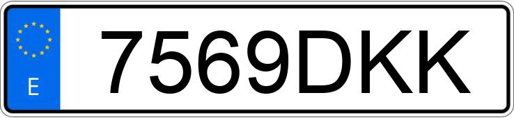 Numer rejestracyjny 7569DKK posiada FIAT PUNTO