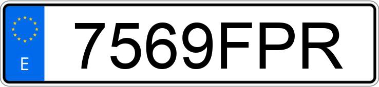 El número de registro 7569FPR tiene MERCEDES C (203)