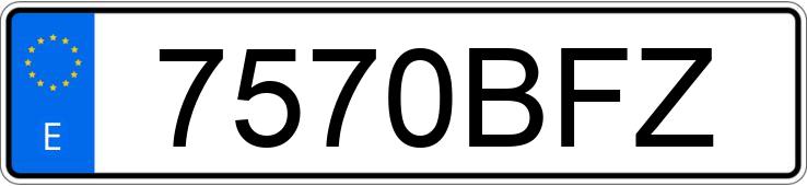 Numer rejestracyjny 7570BFZ posiada RENAULT MEGANE