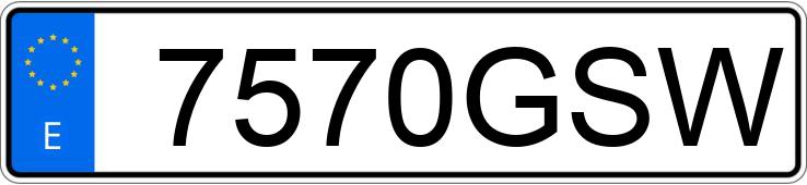 Numer rejestracyjny 7570GSW posiada RENAULT MEGANE COUPE