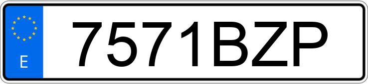 Registreringsnummeret 7571BZP har SEAT LEON