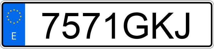 Numer rejestracyjny 7571GKJ posiada RENAULT GRAND SCENIC