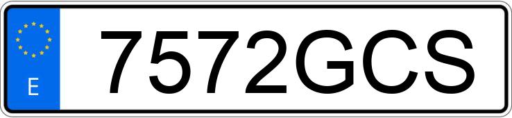 Die Registrierungsnummer 7572GCS hat SUZUKI JIMNY