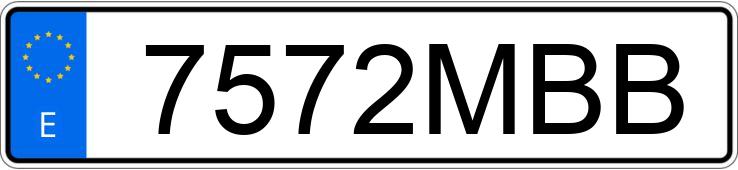 Numer rejestracyjny 7572MBB posiada ABARTH 595