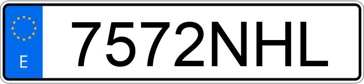 Numer rejestracyjny 7572NHL posiada HYUNDAI I20