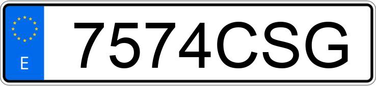 Numer rejestracyjny 7574CSG posiada TOYOTA LAND CRUISER