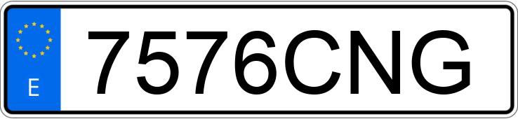 Numer rejestracyjny 7576CNG posiada MERCEDES C (203)