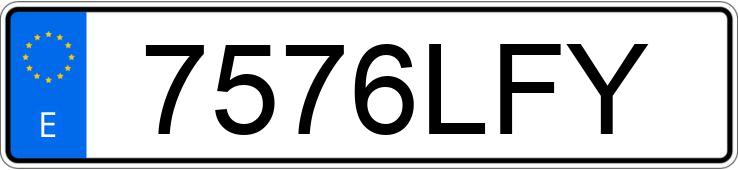 Numer rejestracyjny 7576LFY posiada NISSAN QASHQAI