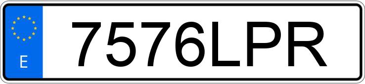 Numer rejestracyjny 7576LPR posiada HYUNDAI IONIQ