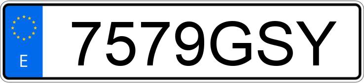 Numer rejestracyjny 7579GSY posiada VOLKSWAGEN TOURAN