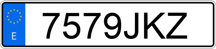 Numer rejestracyjny 7579JKZ posiada MERCEDES B (246/242)