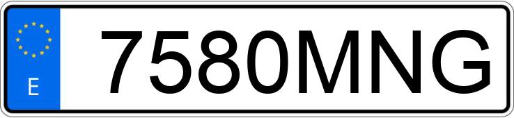 Numer rejestracyjny 7580MNG posiada GIOTTI VICTORIA GLADIATOR