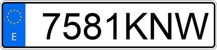 Numer rejestracyjny 7581KNW posiada FIAT TALENTO