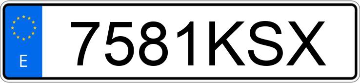 Numer rejestracyjny 7581KSX posiada MERCEDES GLC (253)