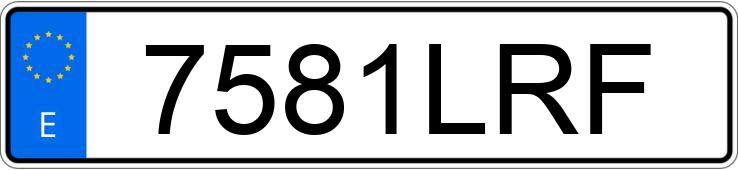 Numer rejestracyjny 7581LRF posiada CITROEN C3