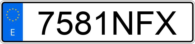 Numer rejestracyjny 7581NFX posiada KIA STONIC