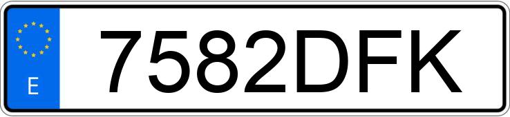 Numer rejestracyjny 7582DFK posiada NISSAN ALMERA Numer rejestracyjny 7582DFK posiada NISSAN ALMERA