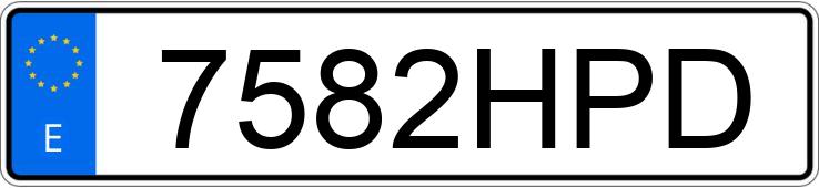 Numer rejestracyjny 7582HPD posiada CITROEN JUMPER