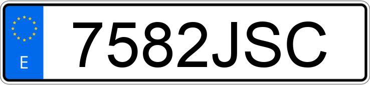 Registreringsnumret 7582JSC har BMW SERIE 1 E87 120D