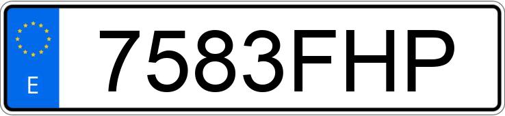 Numer rejestracyjny 7583FHP posiada MERCEDES E (211)